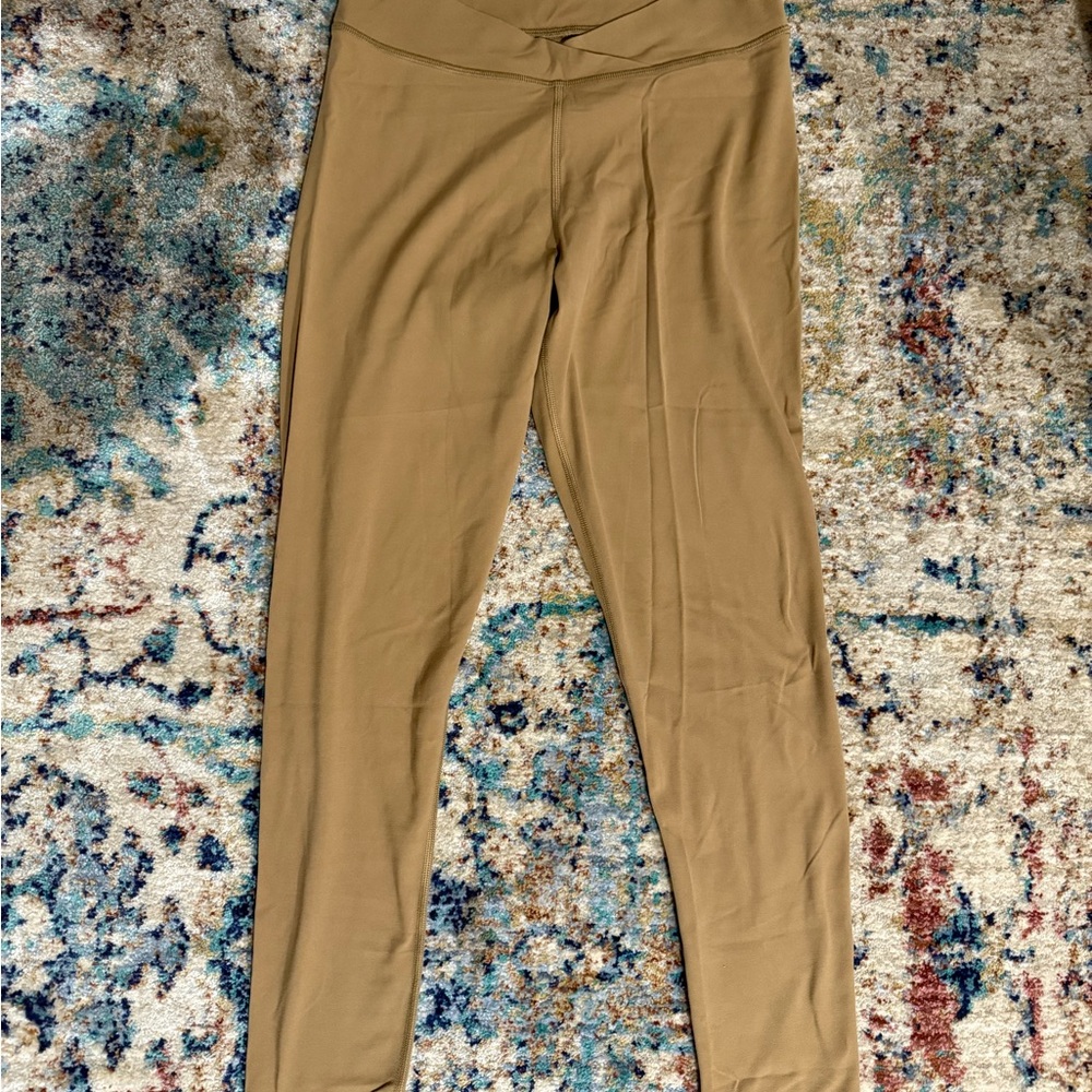 Tan High-Waisted Butter Leggings